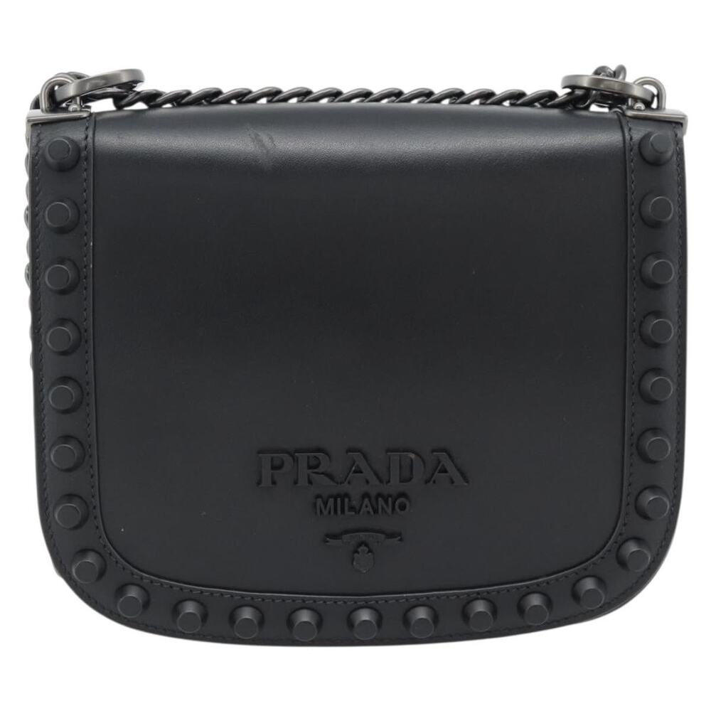 Prada Saffiano Galleria Shoulder Bag Black